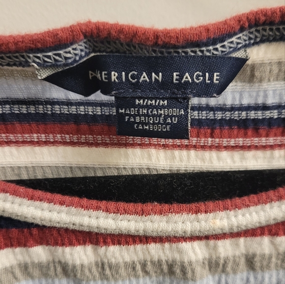 Striped baby tee with lettuce hem - Picture 3 of 3